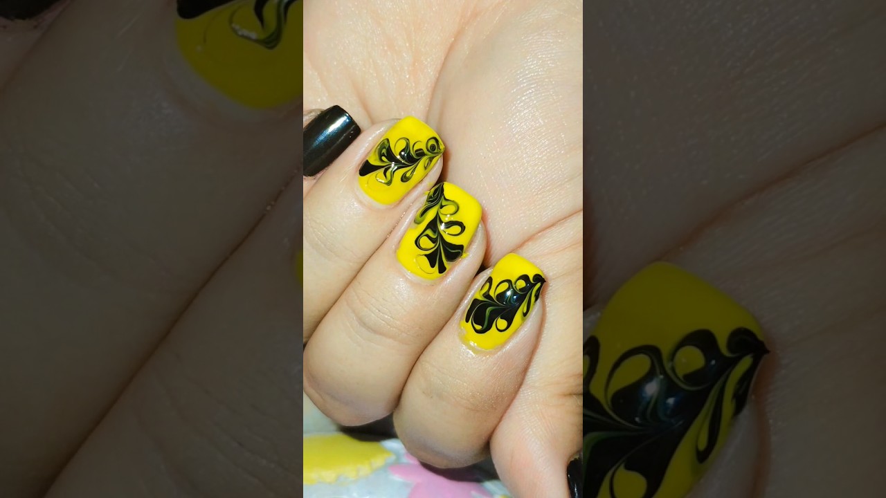 easy drag marble nailart tutorial for beginners 💅#nailart #reels