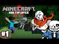 PAPYRUS AND SANS PLAYS MINECRAFT PART 1 - A NEW SKELETAL ADVENTURE!