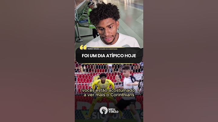 HUGO FALA SOBRE CORINTHIANS ESTAR ABAIXO DE ADVERSÁRIOS