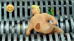 STRETCH ARMSTRONG VS粉碎機,STRETCH ARMSTRONG चक्की! 撕碎機!破碎機!厲害! 驅逐艦 破碎機 碎紙機 Shredding machine VS