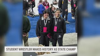 Student wrestler makes history as state champion
