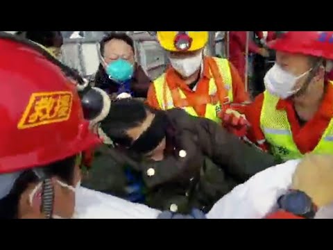 China gold mine rescue: First worker rescued