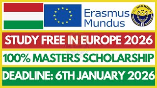 Fully Funded Erasmus Mundus MESPOM Scholarships 2026 | Study Masters in Hungary | No Application Fee