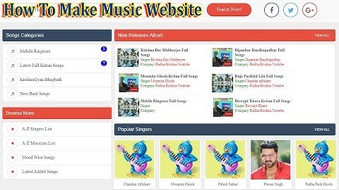 How To Make Music Download Website Skyitech Script | New Design Script Download | Online Tuition