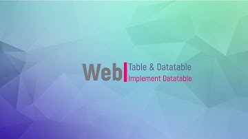 Web Programming - Langkah-Langkah Implementasi Datatable pada HTML Table
