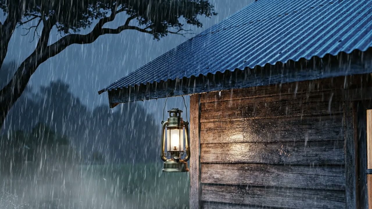 Adormeça Imediatamente com Furacão Antigo e Chuva Poderosa, Tempestade Pesada, Vento Horrível à...