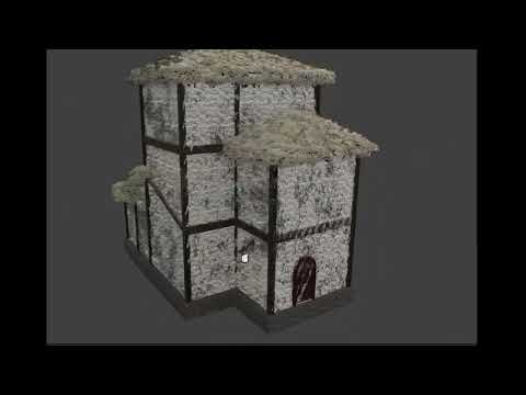 Blender - Geo Nodes Medieval House