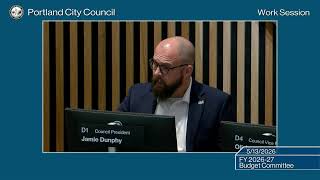 Portland City Council Work Session FY2026-27 Community & Public Safety #2 05/13/26