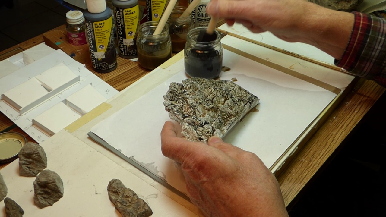 Coloring Plaster Rock Castings in 3 Steps