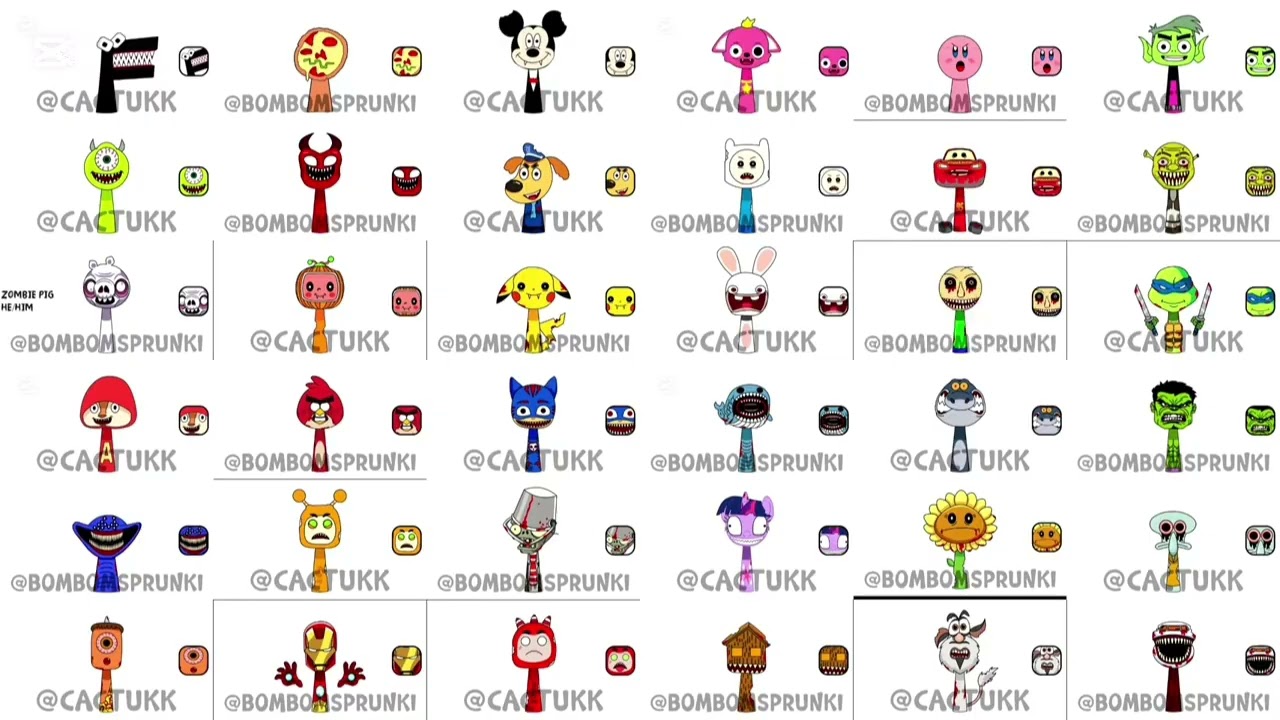 36 Al My Sprunki OC Cactuk Vs Bombomsprunki Nineparison Quadparison Round Part 2 36 Parison