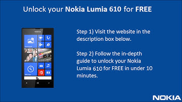 How To Unlock Nokia Lumia 610 For FREE