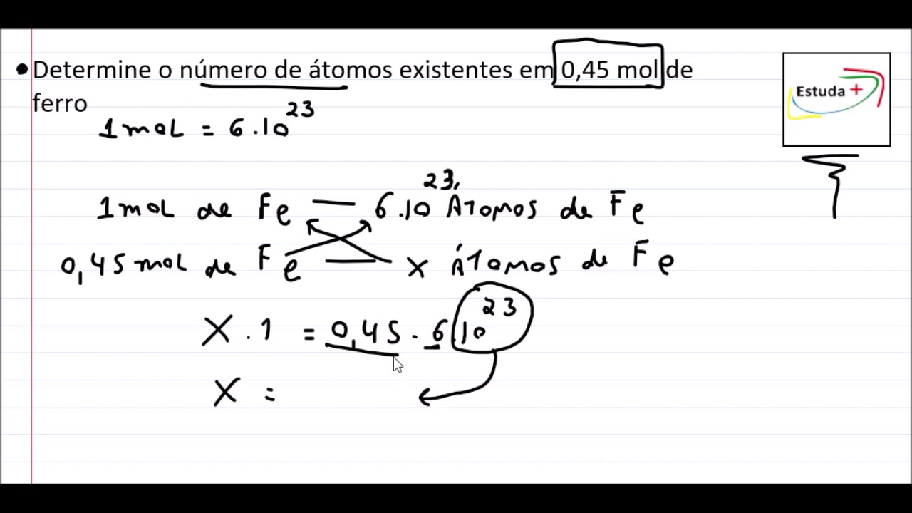 Determine O Numero De Atomos Existentes Em