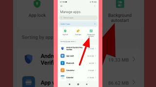 How to turn off background autostart app redmi #shorts #viral #youtubeshorts