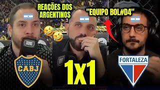 REAÇÕES DOS ARGENTINOS DO BOCA JUNIORS ao LEVAREM EMPATE DO FORTALEZA BOCA JUNIORS 1X1 FORTALEZA