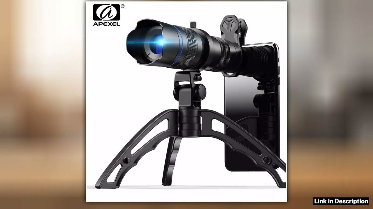 APEXEL HD Metal 2040x Zoom Telescope Telephoto Lens MonocularPhone Camera Lens Mini Tripod for Sams