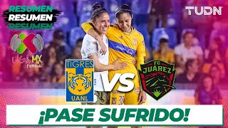 Resumen y goles | Tigres vs Juárez | Liga Mx Femenil  CL2024  4tos | TUDN