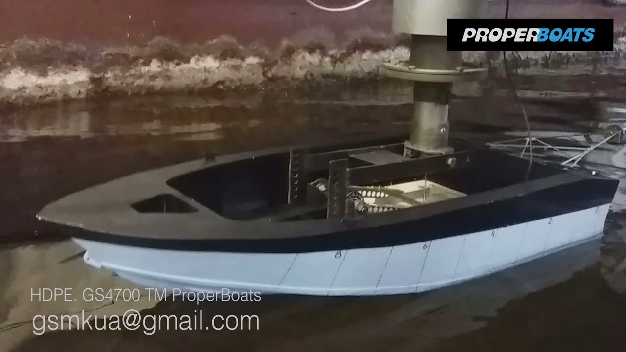 HDPE - boat. GS4700 ProperBoats - YouTube