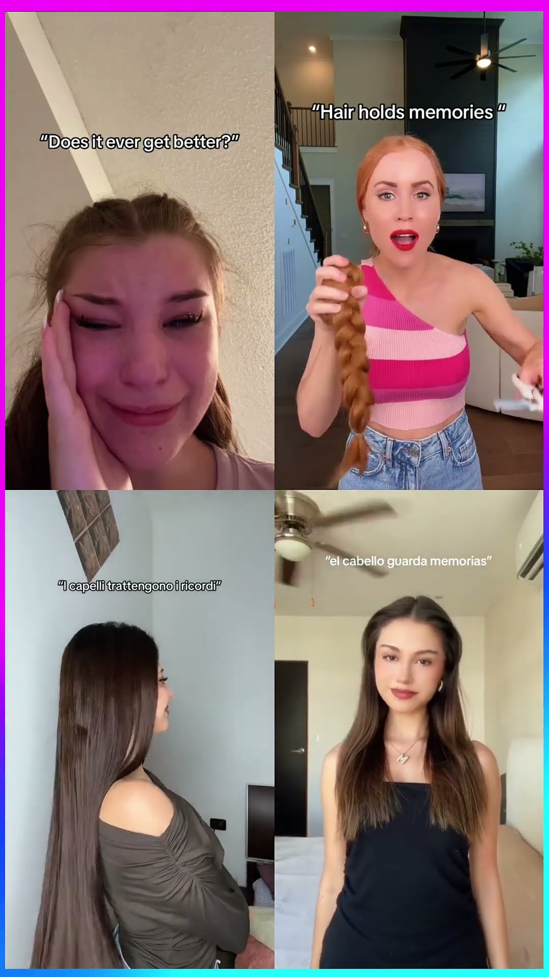 ?? Brooke x Tayllor x Micolin x Maria #shorts #sad #hair #hairstyle #youtubeshorts #memories