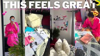 VLOG:Getting my life together in Jamaica (vision/prayer board, errands, clothes declutter + haul &)