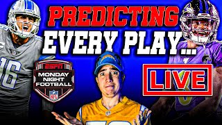 Detroit Lions Vs Baltimore Ravens Monday Night Football NFL Live Watch Along....