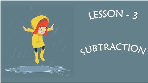 Subtraction concept and it