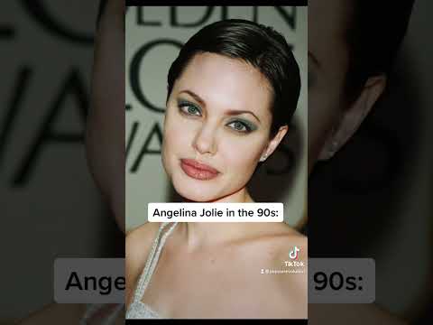 Angelina Jolie In The 90s | popstarevolution #shorts