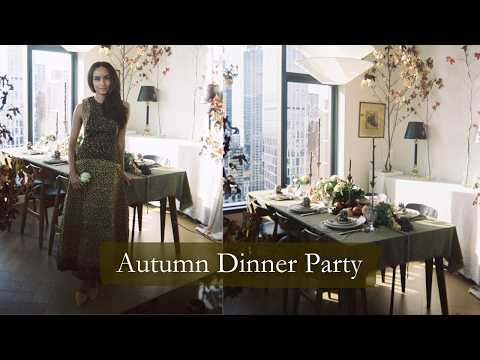 HOSTING VLOG | Hosting a Whimsical Fall Dinner Party thumbnail