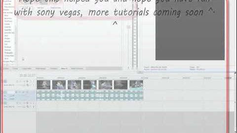 Sony Vegas tutorial; How to use TV simulator