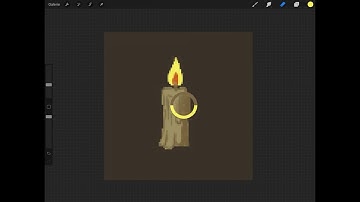 Drawing Adventure Game Items with Procreate (iPad) - Procreate Items 02 Candle
