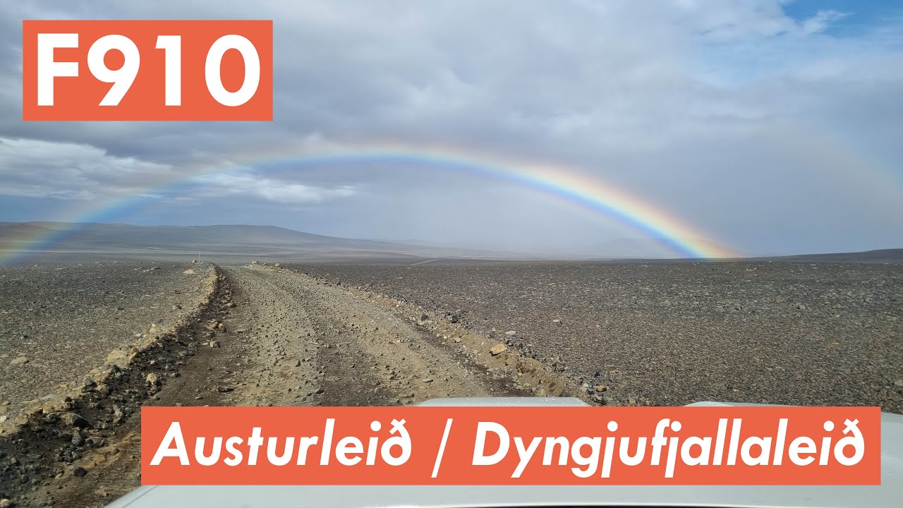 F910 from Nyidalur to Dreki (full drive), Austurleið, Dyngjufjallaleið  | F-roads Iceland 4K — Austurleið, Iceland — video poster
