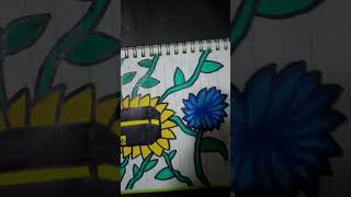 Making kabbah and flowers with acrylic markers