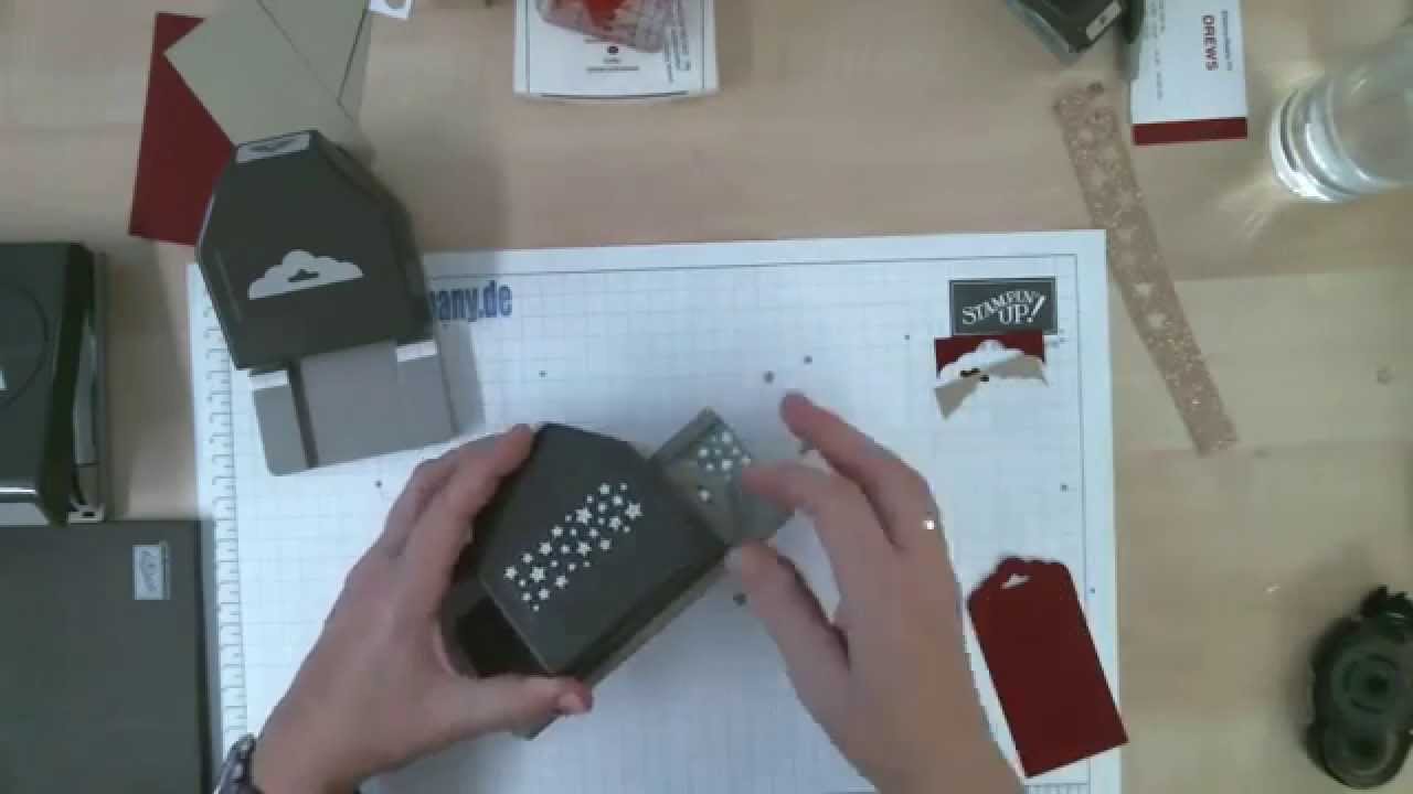Anleitung Anhänger mit Stampin Up Stanzen - YouTube