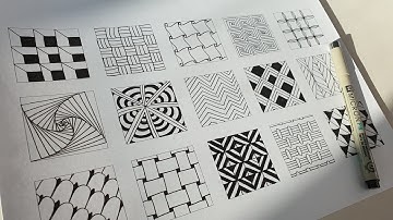 젠탱글 기초 패턴 그리기 1 l Zentangle Patterns l Zentangle art l Doodle Patterns