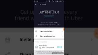 Uber Referral Code for New Drivers. JUSTINS41115UE