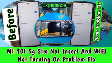 Mi 10i 5g Sim Not Work Problem Fix | Mi 10i 5g WiFi Not Turning On Problem Fix 5g Mobile Repair Kre