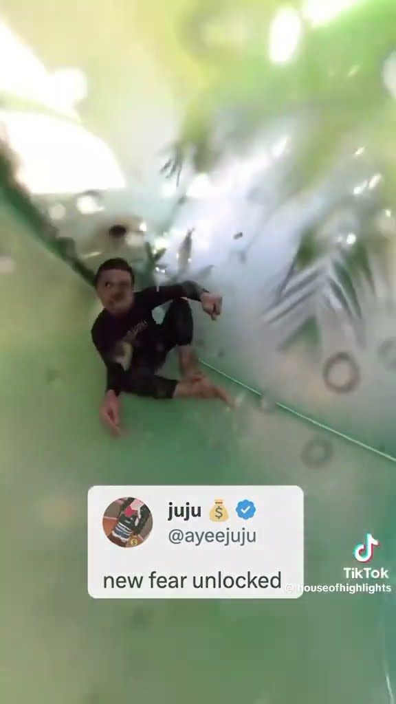 New fear unlocked #hoodnews #waterslide #waterpark #swimming #viralvideo #omg #how #wow #fear #wtf