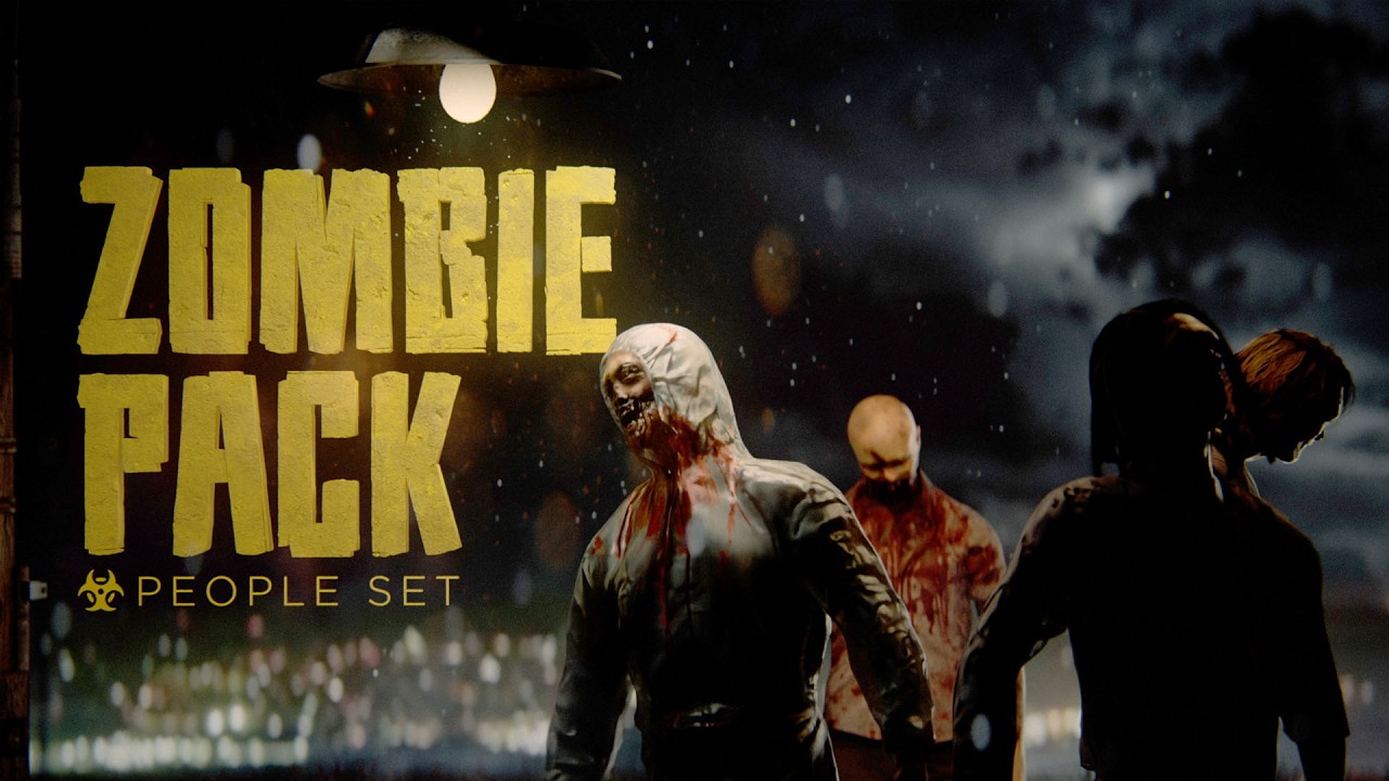 Zombie Pack - People Set - Superhive (formerly Blender Market)