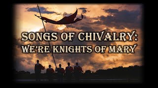 Were Knights of Mary - Music From TFPs Call to Chivalry Songbook
The words to this song, as well as a download link is below. God Bless!
https://soundcloud.com/tradition-family-property/sets/tfp-three-archangels-music
We’re knights of Mary (Melody from - When Johnny Comes Marching Home)
We’re knights of Mary and it’s to Her that we sing,
For Her greater glory in the reign She’ll bring!
She’s our Queen and perfect Mother, in Her service we are brothers,
She’ll always be the center of our lives!
And She’ll always be the center of our lives!
-Repeat
By Her grace a lily blossomed in the night
And with Her gaze, began to shine with splend’rous light,
Causing terror, fear and hate, to Satan and his cursed fate,
And She’ll always be the center of our lives!
-Repeat
This lily grew amidst the storm and put to shame,
The evil ones who fought so long against Her name.
This lily’s name is TFP: Throughout the earth spreading glo’rously,
And She’ll always be the center of our lives!
-Repeat
Her mercy lifts us with no merits of our own,
but by Her prayer does aid descend from Heaven’s Throne!
She is The Immaculate, The Queen of Angels: our Advocate,
And She’ll always be the center of our lives!
-Repeat
When Peter’s faith did fail yet Hers in zenith grew,
A splendid light for comforting The Savior True!
When all is dark and chaos reigns,
You’ll find your path by this glorious flame!
And She’ll always be the center of our lives!
-Repeat
She is as an army formed in bat’tle array,
Who fights the foe to overthrow, in great dismay!
The Virgin reigns by Heaven’s light,
Her virtue crushes Satan’s pride!
And She’ll always be the center of our lives!
-Repeat
www.TFPLA.org
For this track and others, the download link is below. God Bless!
https://soundcloud.com/tradition-family-property/were-knights-of-mary Were Knights of Mary - Music From TFPs Call to Chivalry Songbook