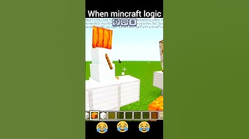 when mincraft logic #minecraft #shortvideo