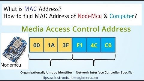 What is MAC Address? || How to find MAC Address of Nodemcu? || How to find MAC of NIC 