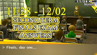 P4G 11/28 SECOND TERM FINALS EXAM CORRECT ANSWERS - FOURTH & FINAL EXAM IN YASOGAMI HIGH SCHOOL 2020 Profile