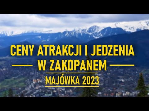 CENY ATRAKCJI I JEDZENIA W ZAKOPANYM MAJÓWKA 2023 #zakopane #krupówki #travel #majówka