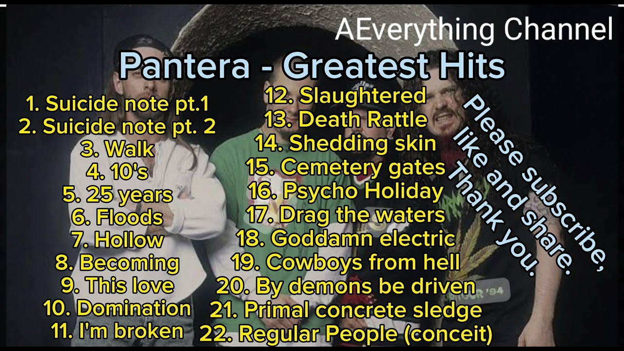 Pantera - Greatest Hits (The very best of Pantera)