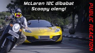 Public Reaction on a VIBRANT McLaren MP4 12C driven around Bandung, Indonesia! (NO REPLICA SUPERCAR)