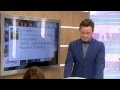 Stephen Mulhern wears lycra trousers in The Hub - This Morning 10th September 2013