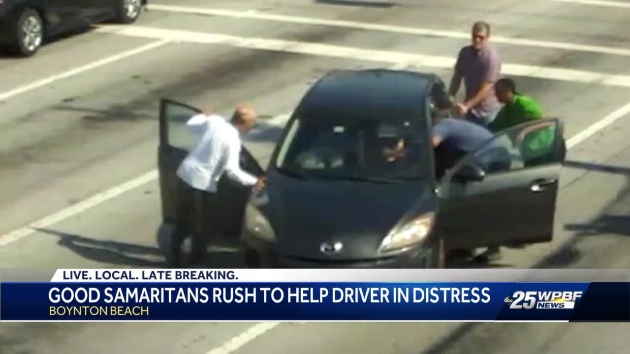 Group of good Samaritans help stop moving vehicle after woman suffers ...