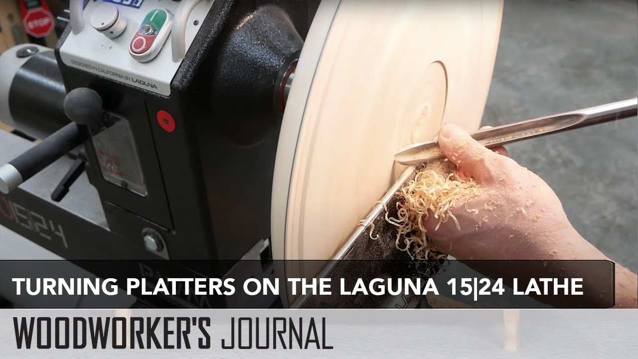 Turning a Wood Platter on the Laguna 1524 Lathe YouTube