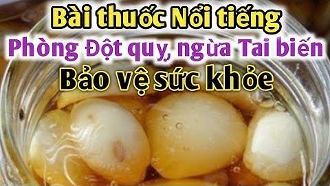 Bài thuốc phòng ngừa đột quỵ, tai biến. PHAN HẢI Channel