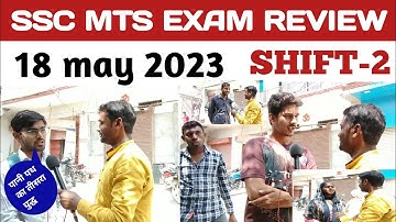 18 may 2nd shift ssc mts exam analysis || ssc mts exam review 2023