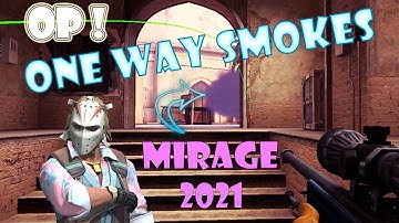 CSGO TOP 20 Mirage One Way Smokes that you need to know before your next match | 64 tick | 2021 |
